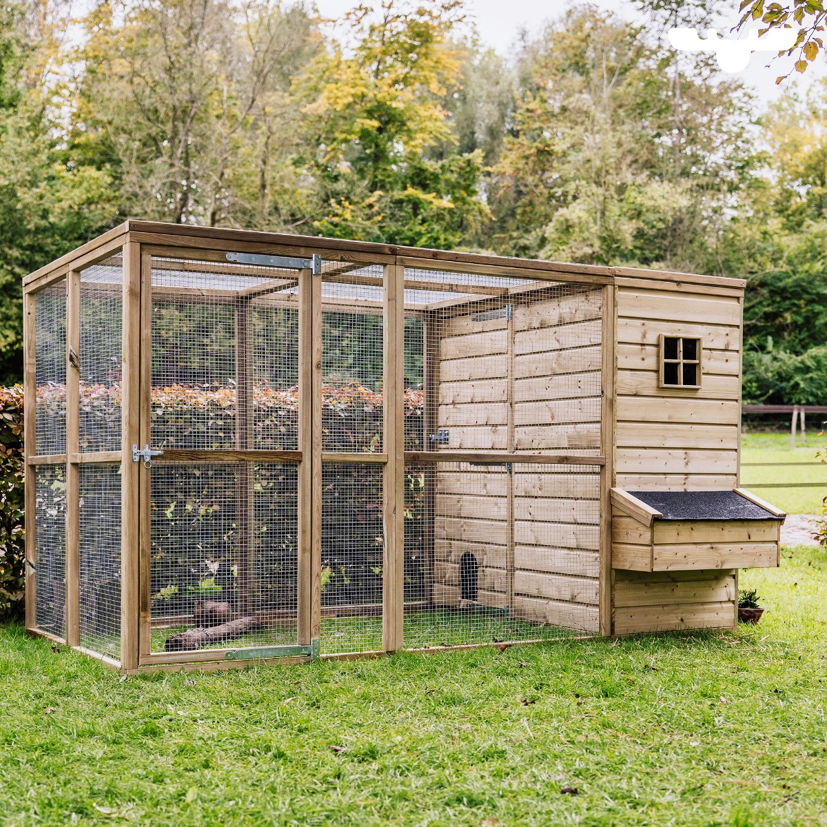 Enclos pour poules HappyHen House Luuk L 618029